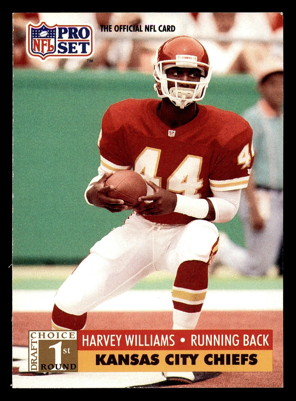1991 Pro Set #750 Harvey Williams Rookie Football Card Kansas City Chiefs